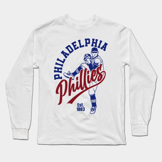 Philadelphia Phillies By Semrawud Long Sleeve T-Shirt by semrawud